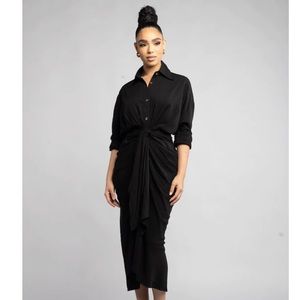 Long Sleeve, Button-Down Midi Dress NEVER WORN